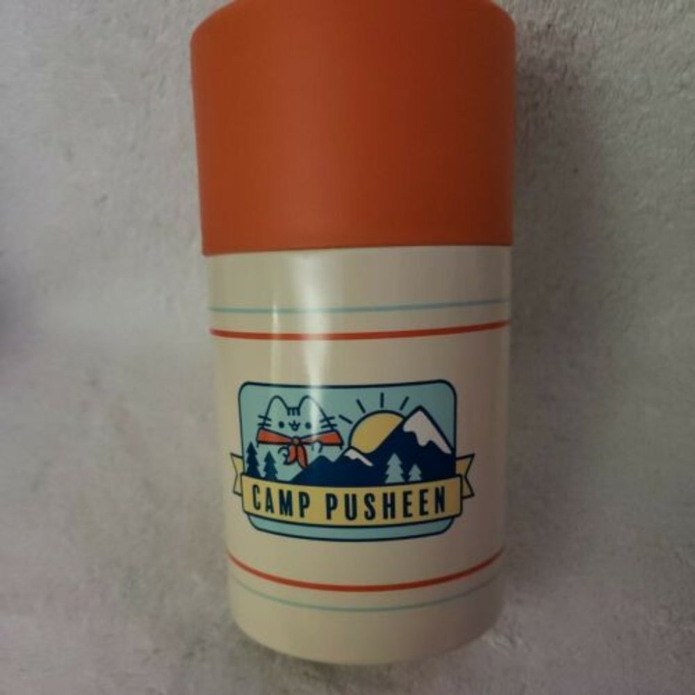 Camp Pusheen Travel Thermos Mug with Foldable Spoon Summer 2020 Box Exclusive